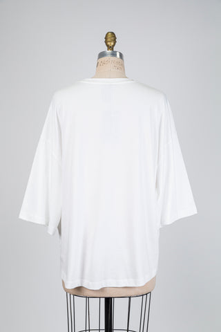 White t-shirt with crab print (14/16)