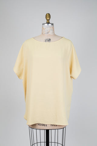 Flowy ivory yellow blouse (14/16)