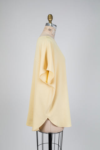 Flowy ivory yellow blouse (14/16)