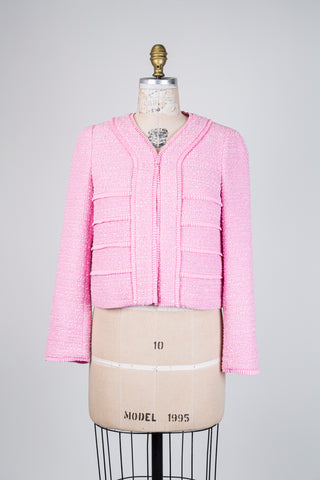 Veste en tweed rose (4/6)