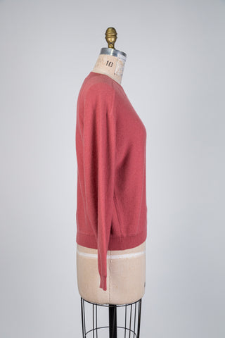 Brick red soft knit sweater (4)