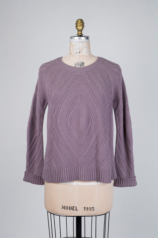 Chandail en cachemire mauve cendré (6)