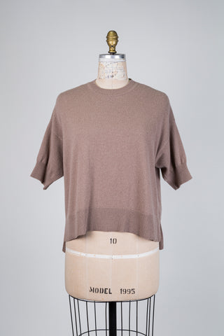 Chandail pur cachemire taupe rosé (6+)