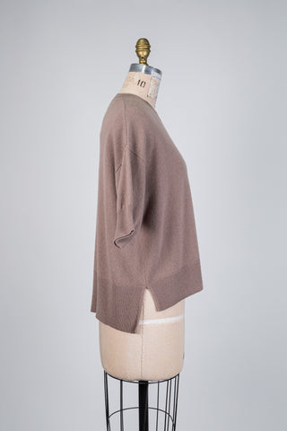 Chandail pur cachemire taupe rosé (6+)