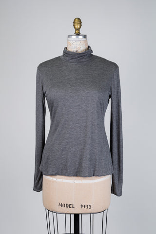 Col roulé ultra doux réversible gris chiné (6)