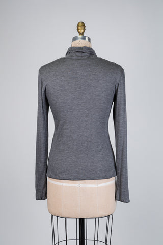 Col roulé ultra doux réversible gris chiné (6)