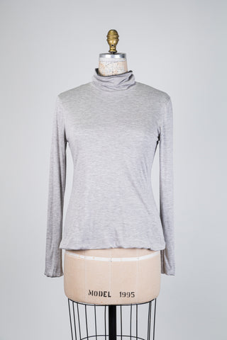 Col roulé ultra doux réversible gris chiné (6)