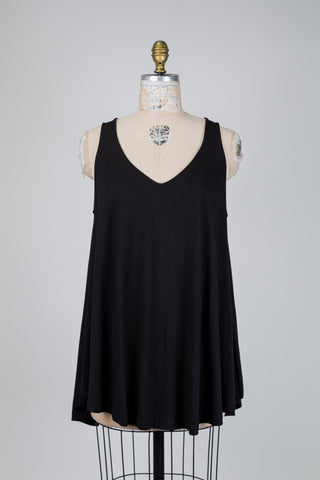 Camisole trapèze noire (TU)