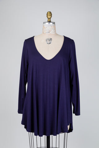 Navy A-line tunic (OS)