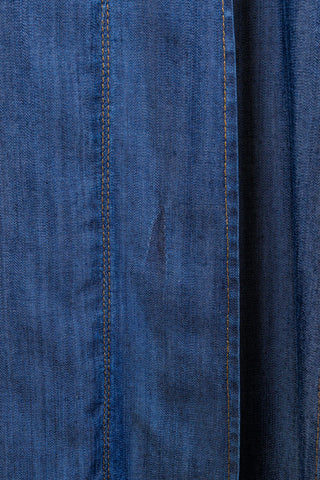 Chic ranch pleated denim dress (8)