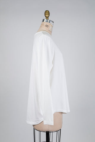 T-shirt manches longues blanc neige (XXL)