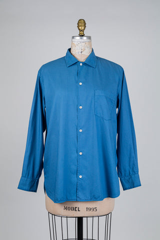 Chemisier bleu en coton (6)