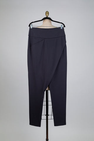 Pantalon sarouel effet portefeuille anthracite (M+L)