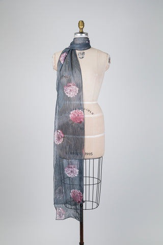 Bright Peony Scarf (XXL)