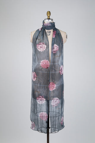 Bright Peony Scarf (XXL)