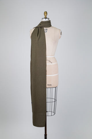 Foulard kaki effet peau de pêche (XXL 2 formats)