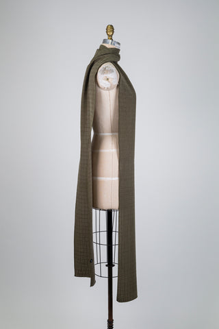 Foulard kaki effet peau de pêche (XXL 2 formats)