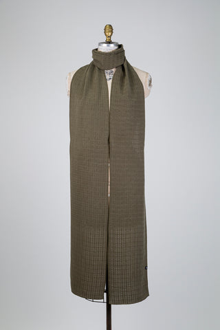 Foulard kaki effet peau de pêche (XXL 2 formats)