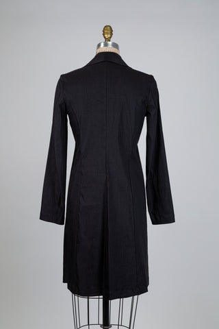 Veste blazer en lin techno noir (XS-S-M-L)