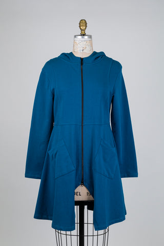 Veste trapèze bleu océan (S)