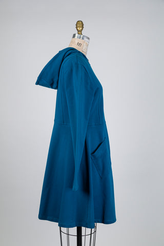 Veste trapèze bleu océan (S)