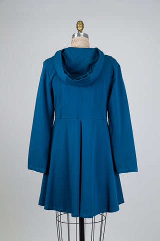 Veste trapèze bleu océan (S)