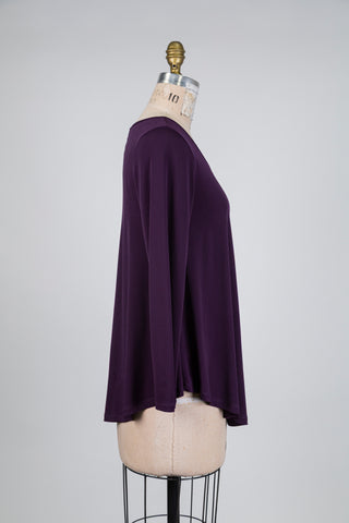 Plum trapeze sweater (S)