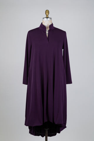 Plum high low balloon dress (S)
