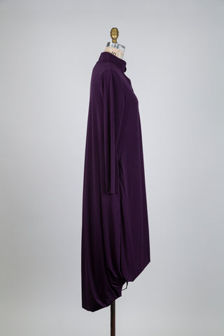 Plum high low balloon dress (S)