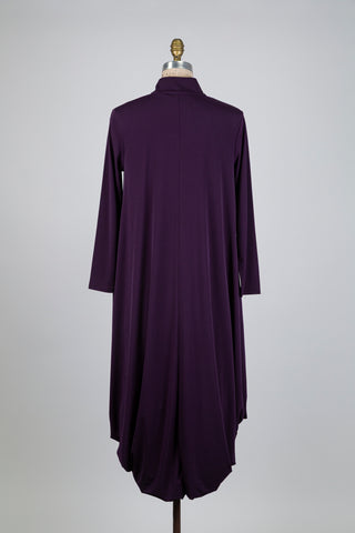 Plum high low balloon dress (S)
