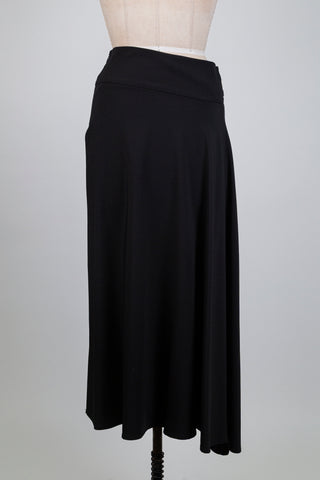 Double asymmetric black skirt (S+M)
