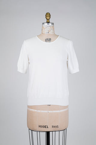 Chandail ivoire à manches courtes (4-6-8)