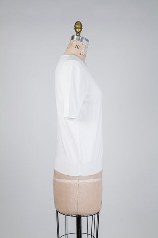 Chandail ivoire à manches courtes (4-6-8)