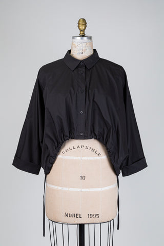Black high-low blouse (S/M)