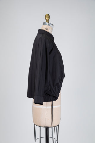 Black high-low blouse (S/M)