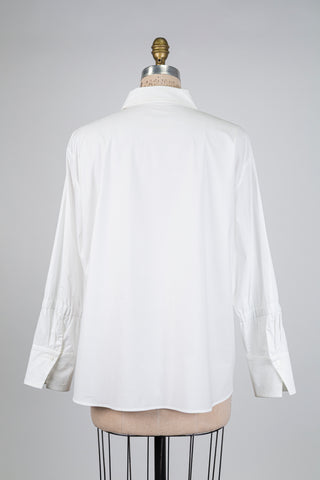 Chemisier blanc à manches élastiquées (16)