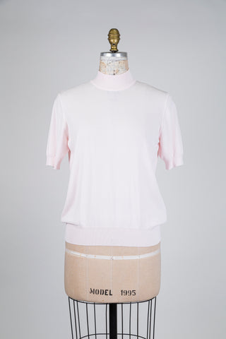 Chandail col montant rose pastel (M+L)