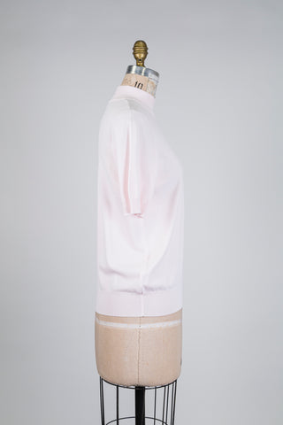 Chandail col montant rose pastel (M+L)