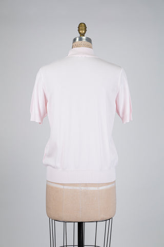 Chandail col montant rose pastel (M+L)