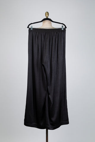 Pantalon noir texturé et satiné (10/12)