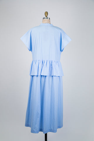 Robe bleue à taille volant (14/16)