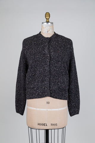 Luxurious black and white knit jacket (6)