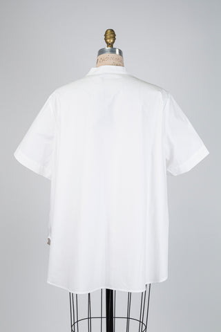 Blouse blanche à broderie florale (14/16)