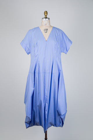 Sky blue striped bubble dress (14/16)