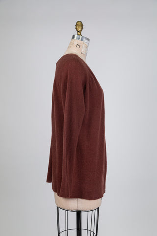 Cardigan brun cannelle (S)