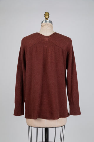 Cardigan brun cannelle (S)