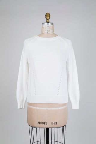 White openwork knit sweater (6)