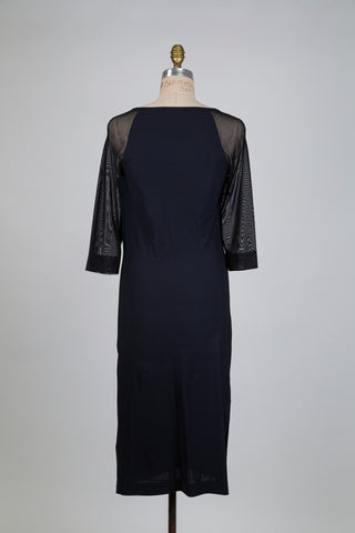 Black dress with sheer sleeves (S)