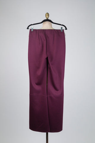 Burgundy slit leggings (4-8-12-14)