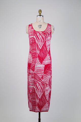 Raspberry charcoal effect knit tank dress (OS)